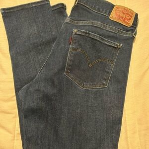 Levi's Men's Dark Blue Straight Jeans